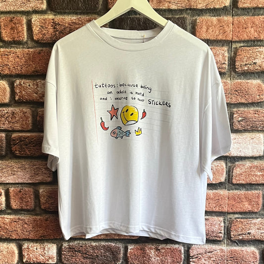 Tattoos Beyaz T-shirt